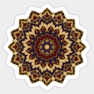 Oriental elegant ornament mandala Sticker